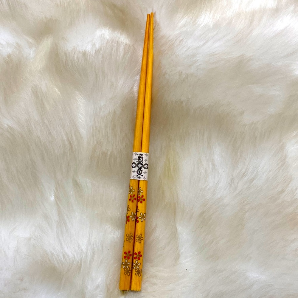 Pair of wooden chopsticks never used